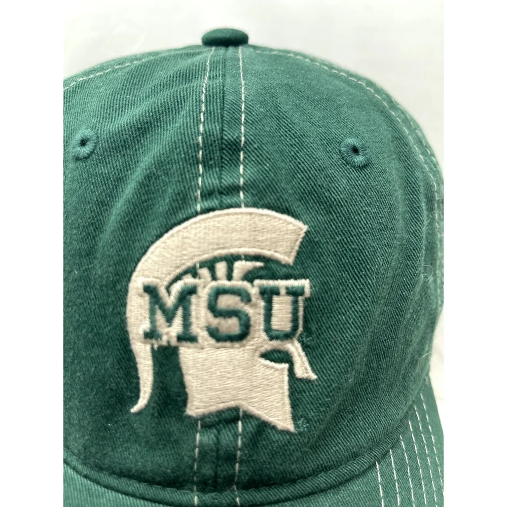 Michigan State Spartans Hat cap Men's Green One Size Fits‎ All Used